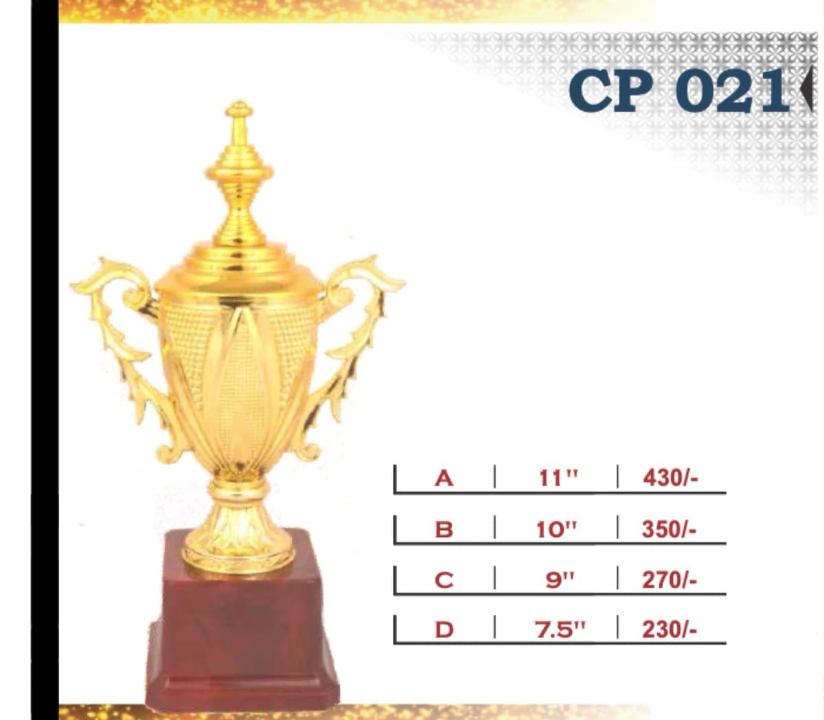 Recognition Trophy CP 021