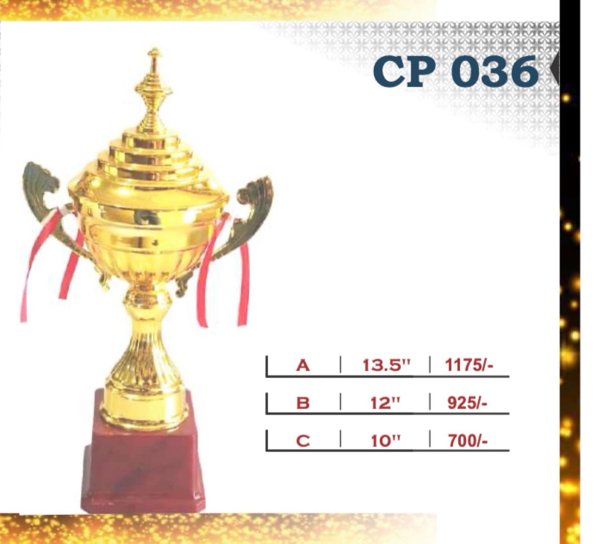 Recognition Trophy CP 036