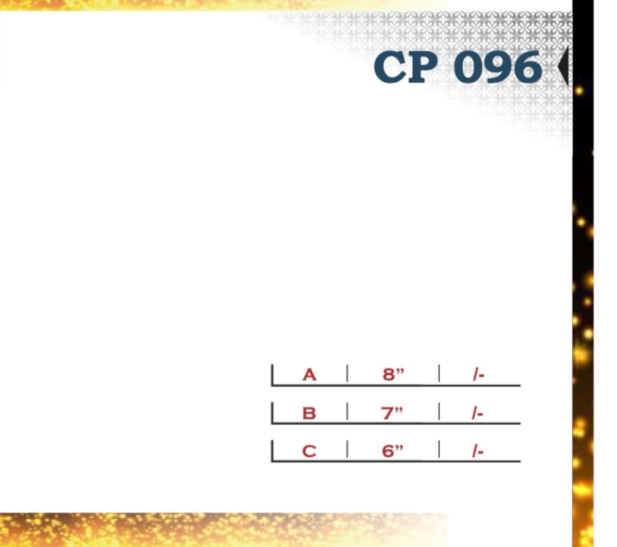 Recognition Trophy CP 096