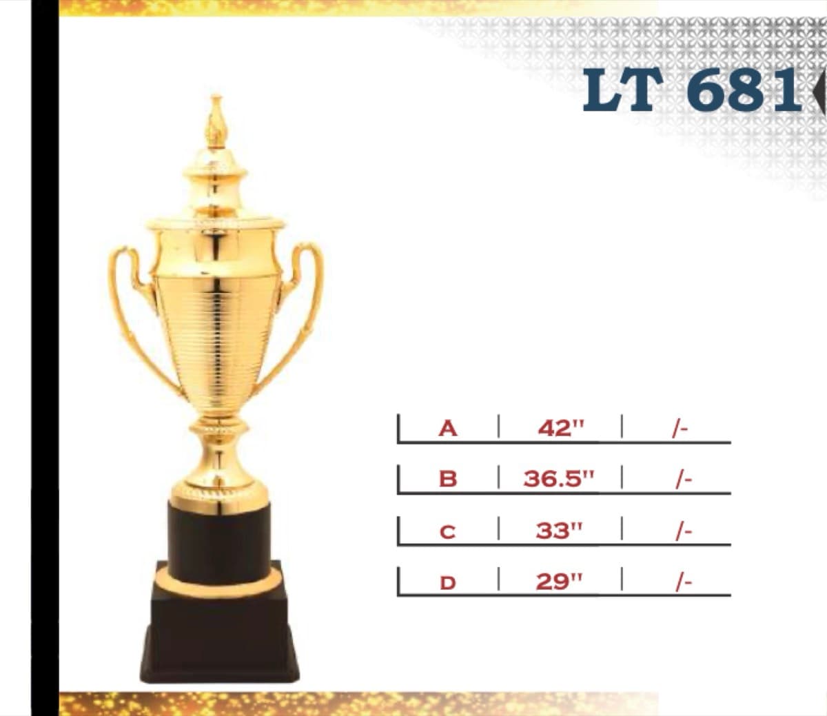 Recognition Trophy LT 681