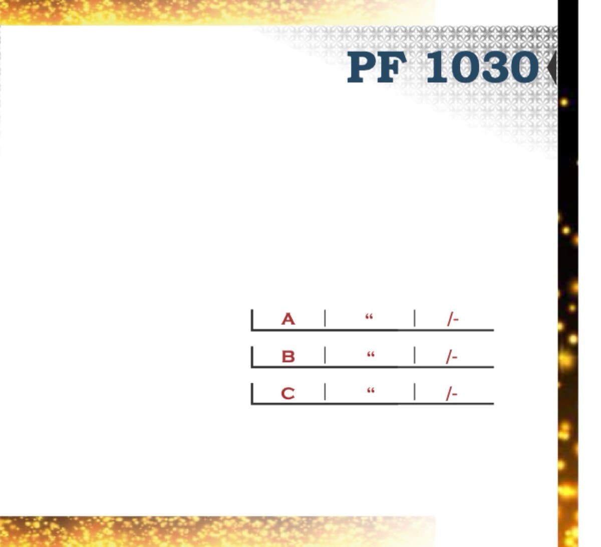 Recognition Trophy PF 1030