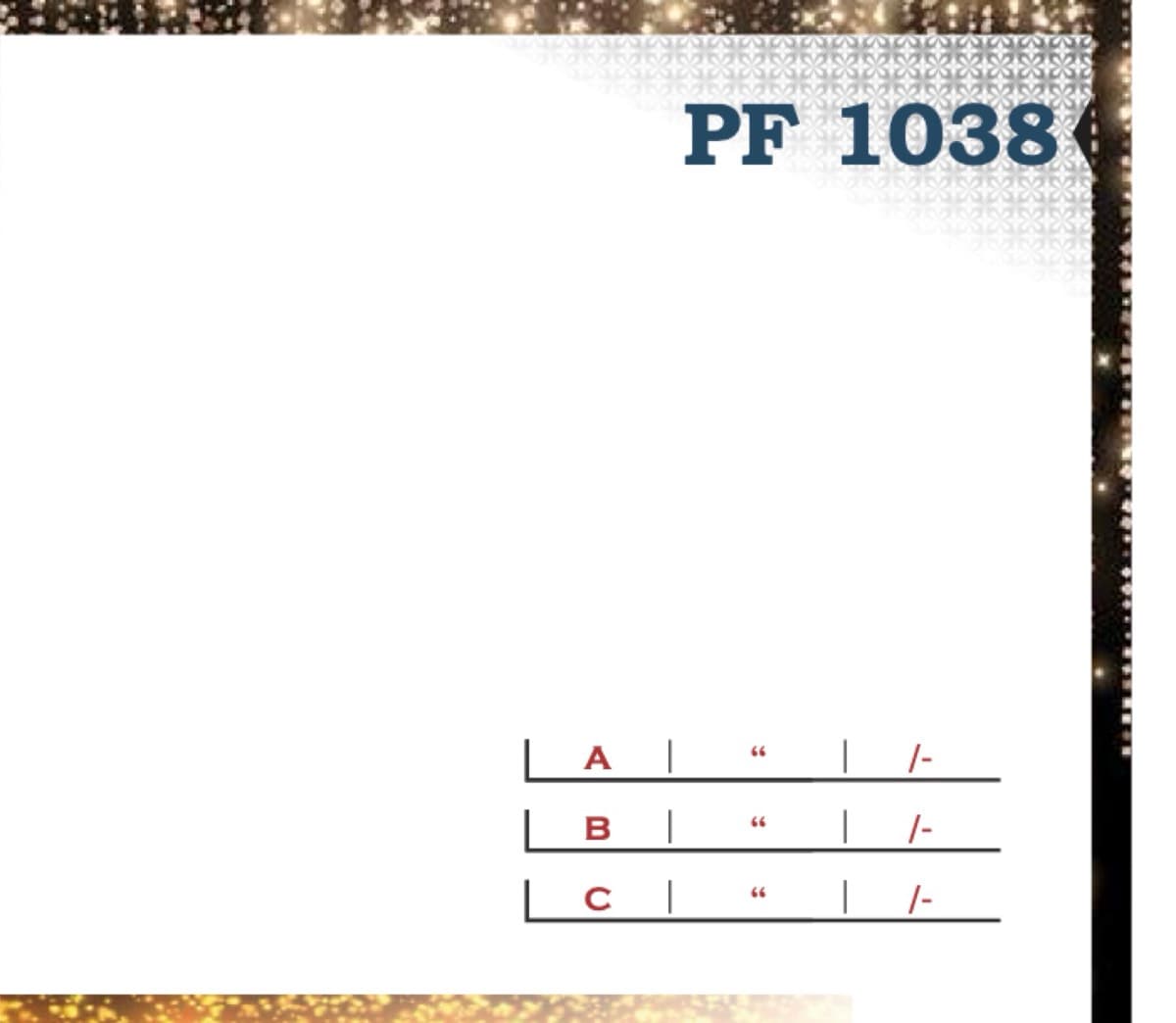 Recognition Trophy PF 1038