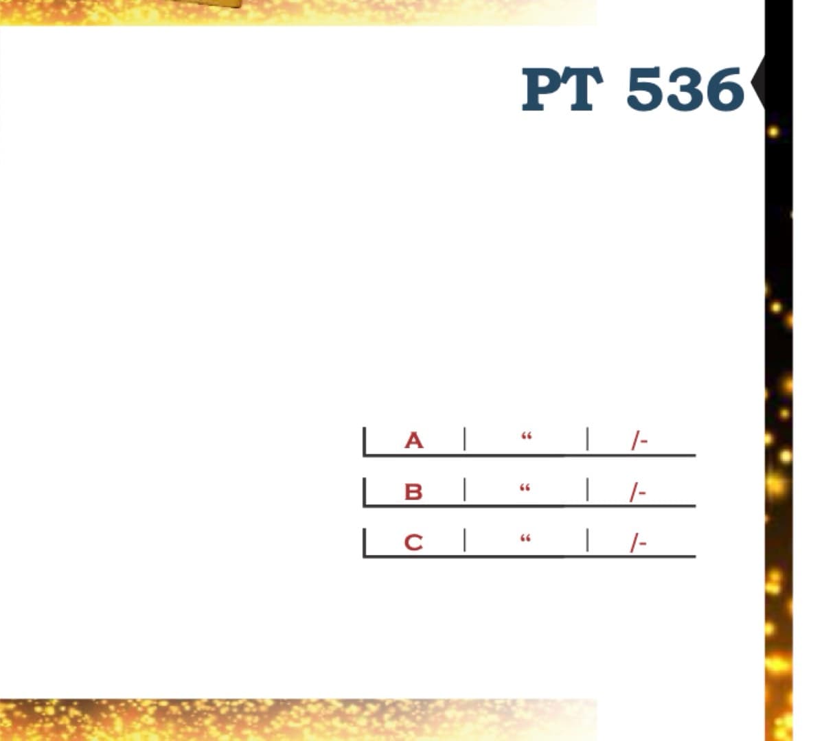 Recognition Trophy PT 536