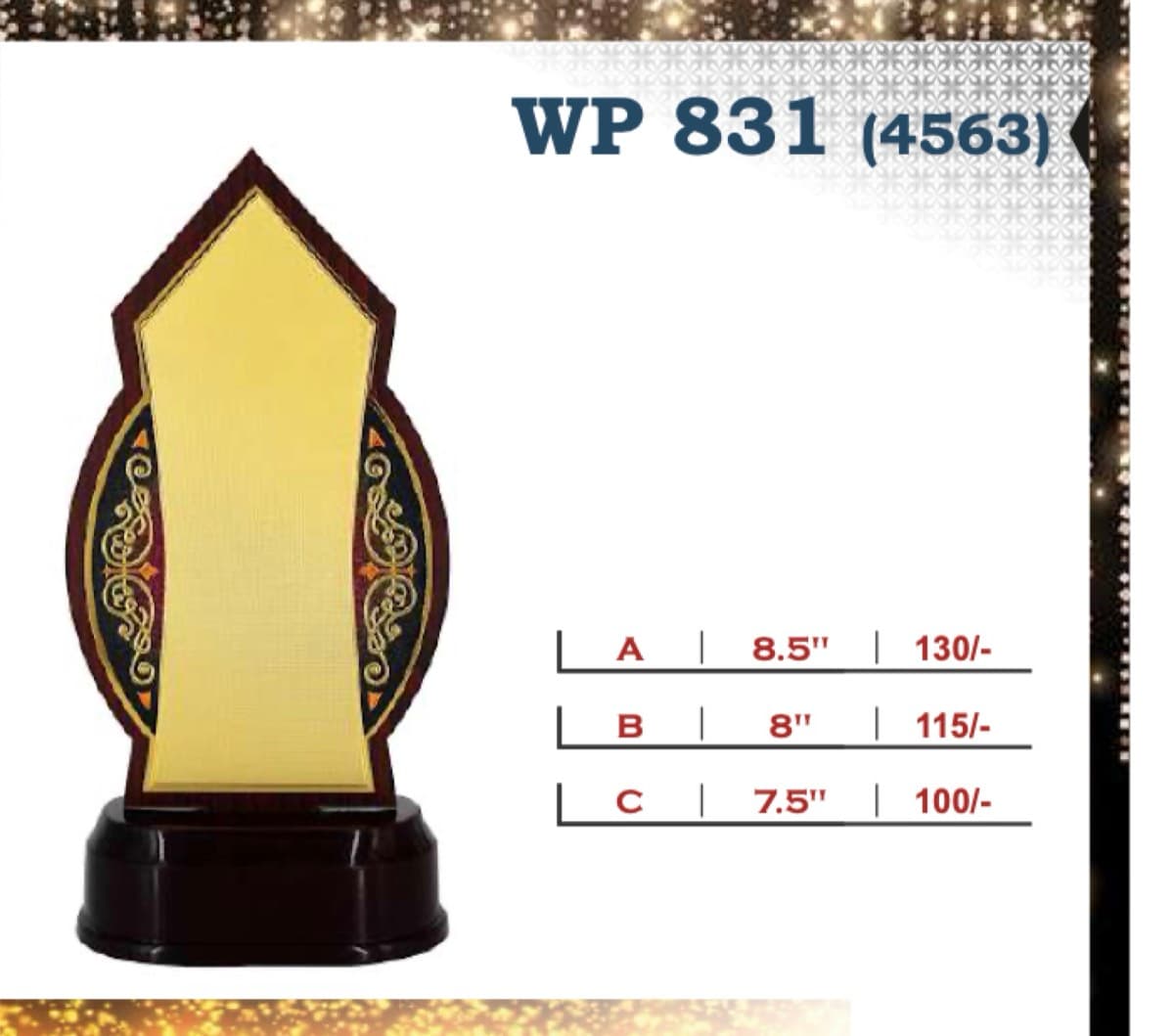 Wooden Award WP 831