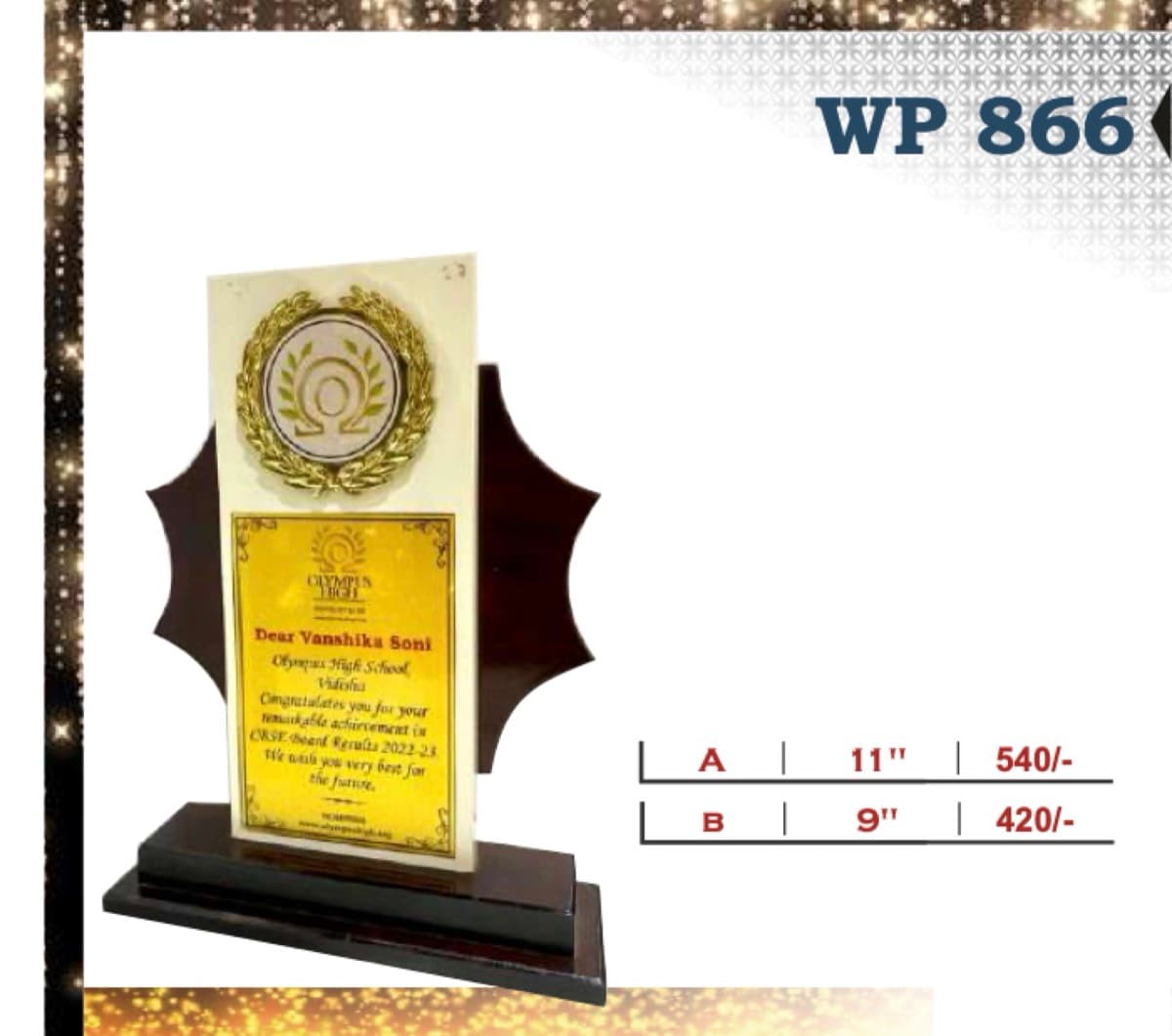 Wooden Award WP 866